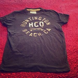 Men’s Hollister T-shirt, brown, XL